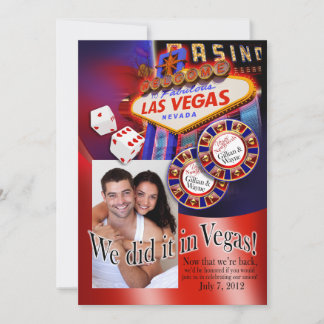 Las Vegas Reception (kontakta mig 2 personalize 4u Inbjudningar