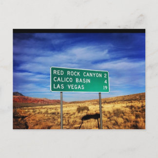 Las Vegas Red Sten Canyon-vykort Vykort