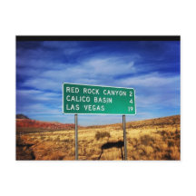 Las Vegas Red Sten Canyon-vykort