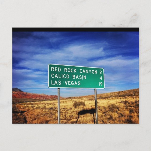 Las Vegas Red Sten Canyon-vykort Vykort (Framsida)