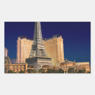 Las vegas rektangulärt klistermärke