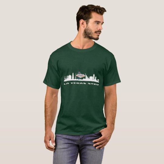 LAS VEGAS REMSAMANAR MÖRKA SKJORTA T-SHIRTS