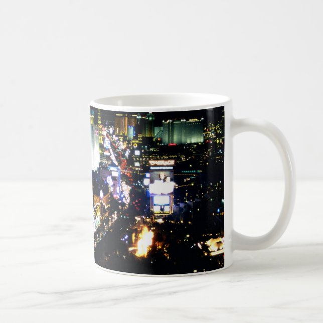 Las Vegas remsan på natten Kaffemugg (Höger)