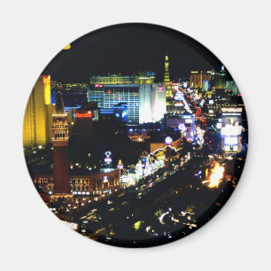Las Vegas remsan på natten Magnet