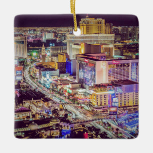 Las Vegas-remsan stilized Julgransprydnad Keramik