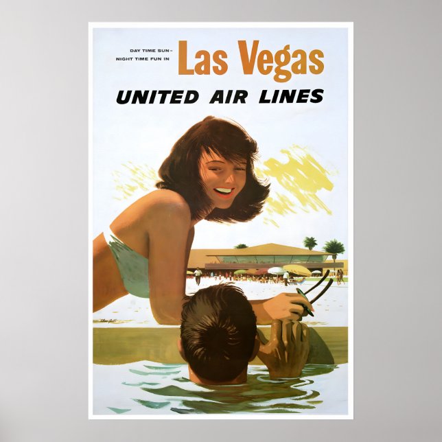 Las Vegas Resaaffisch Stan Galli Art United Poster (Framsidan)