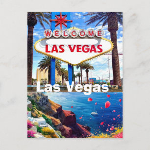 Las Vegas Resebrevkort, Las Vegas Skylt, Las Veg Vykort