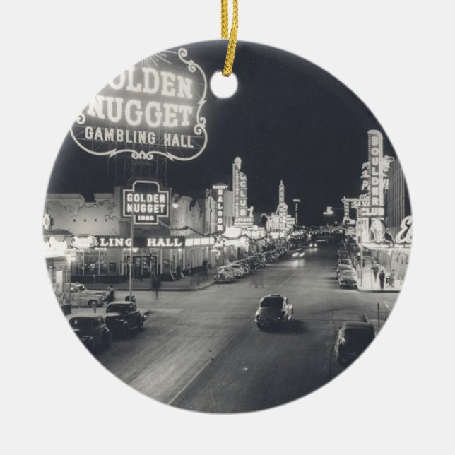 Las Vegas Retro Julgransprydnad Keramik (Framsidan)