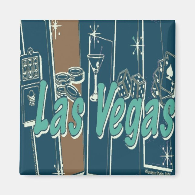 Las Vegas Retro Magnet (Framsidan)