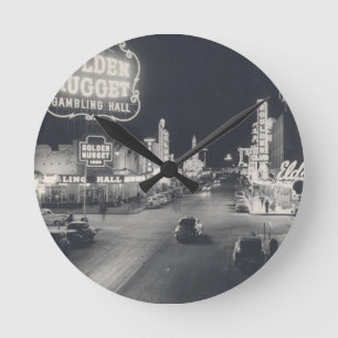 Las Vegas Retro Rund Klocka