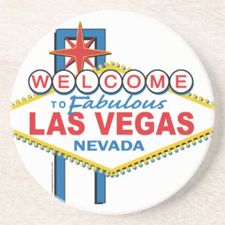Las Vegas Retro Sign Underlägg Sandsten