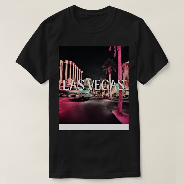las vegas retro street 80s t shirt (Design framsida)