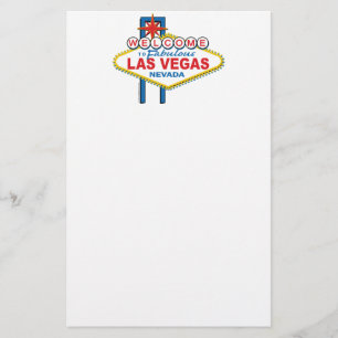 Las Vegas Retro-tecken Brevpapper