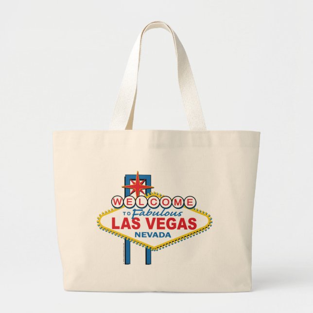 Las Vegas Retro-tecken Jumbo Tygkasse (Framsidan)