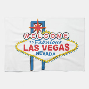 Las Vegas Retro-tecken Kökshandduk
