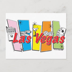 Las-Vegas-Retro Vykort