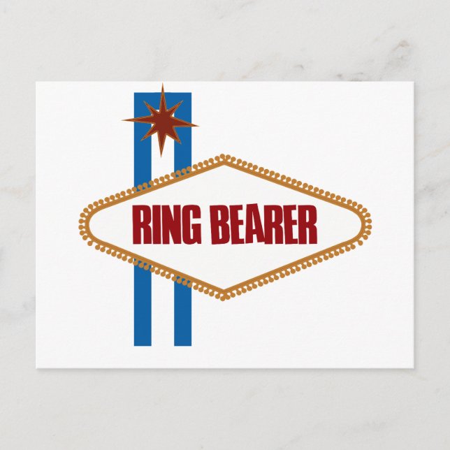 Las Vegas Ring Bearer Vykort (Framsida)