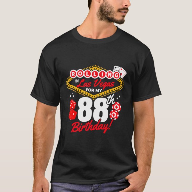 Las Vegas Rolling i Vegas Vegas 88:e T Shirt (Framsida)
