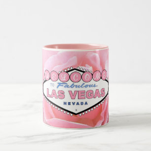 Las Vegas rosa ros två tonar muggen Två-Tonad Mugg