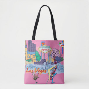 Las Vegas Rosa Tygkasse