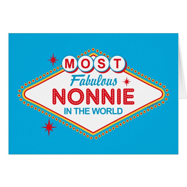 Las Vegas sagolikt Nonnie kort (Framsidan Horizontal)