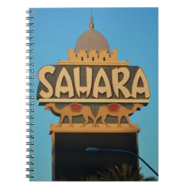 Las Vegas Sahara Casino Landmark Architecture Anteckningsbok Med Spiral