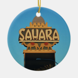 Las Vegas Sahara Casino Landmark Architecture Julgransprydnad Keramik