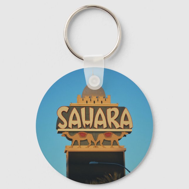 Las Vegas Sahara Casino Landmark Architecture Nyckelring (Framsida)