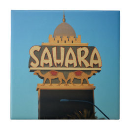 Las Vegas Sahara Casino Landmärke Arkitektur Kakelplatta