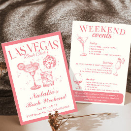 Las Vegas Sällskapsdamernas sociala cocktail-respl Inbjudningar