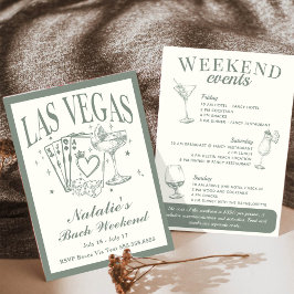 Las Vegas Sällskapsdejting Cocktail Itinerary Inbjudningar
