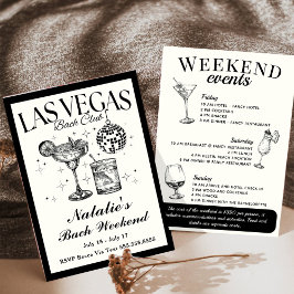 Las Vegas Sällskapsdejting Cocktail Itinerary Inbjudningar