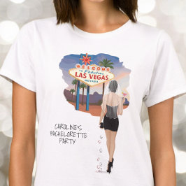 Las Vegas Sängkammarbrud Svart Hår Brud T Shirt