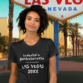 Las Vegas Sängkammare Svart Namn T Shirt