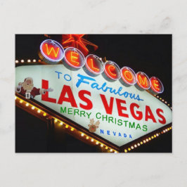 Las Vegas Santa/rengod julvykort Helg Vykort
