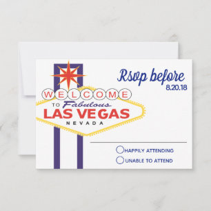 Las Vegas Sign Bröllop OSA Kort
