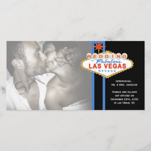 Las Vegas Sign Photo Bröllop Giftermål-meddelande Meddelande