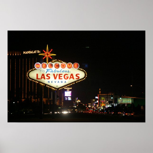 Las Vegas Sign Poster (Framsidan)