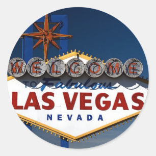 Las Vegas-signal Runt Klistermärke