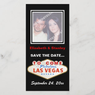 Las Vegas-signatärmålbröllop Spara datum Datumet