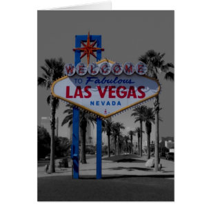 Las Vegas-signeringskort Hälsningskort