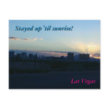 Las Vegas Silhouette - vykort