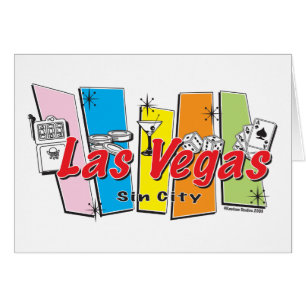 Las-Vegas-Sin-City Hälsningskort