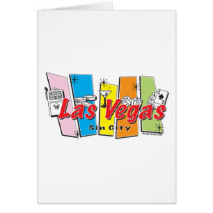 Las-Vegas-Sin-City Hälsningskort