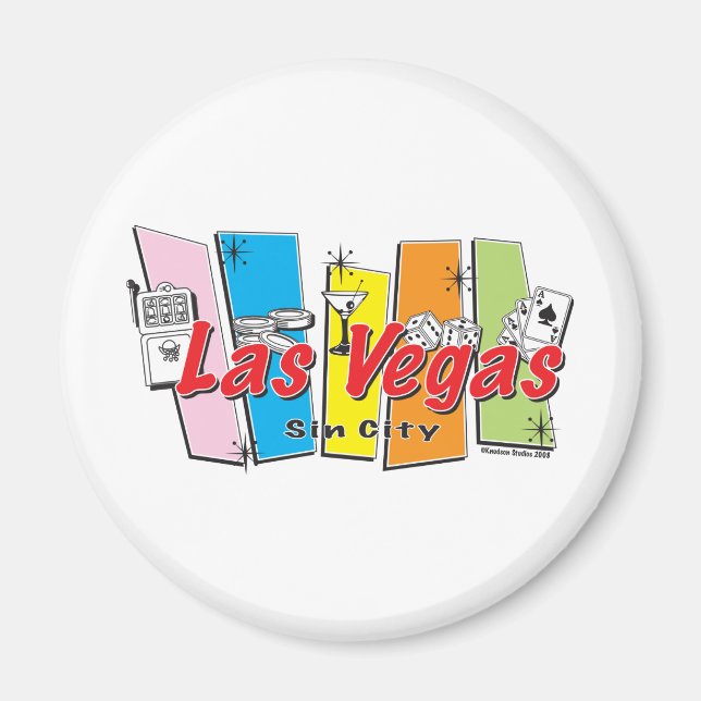 Las-Vegas-Sin-City Magnet (Framsidan)