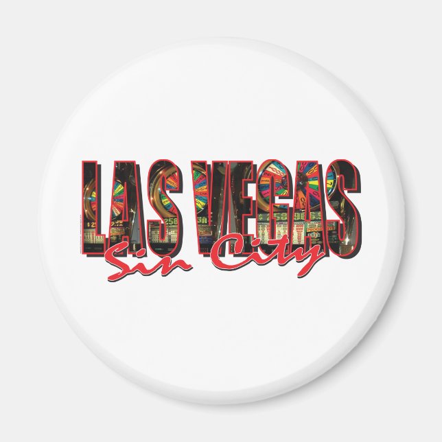 Las Vegas Sin City Magnet (Framsidan)