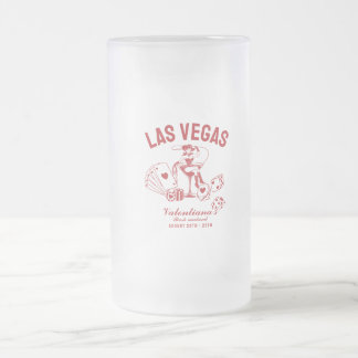Las Vegas Sjungbröllopsfest Personlig Frostat Ölglas