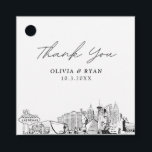 Las Vegas Sketch Bröllop Modern Favor Tag Gåvor Etiketter<br><div class="desc">Modern Las Vegas-landmärke favor tagg. Designen visar en fantastisk skiss med möjlighet att anpassa era namn och datum. Gå in i Zazzle designverktyg för ytterligare designanpassningar.</div>