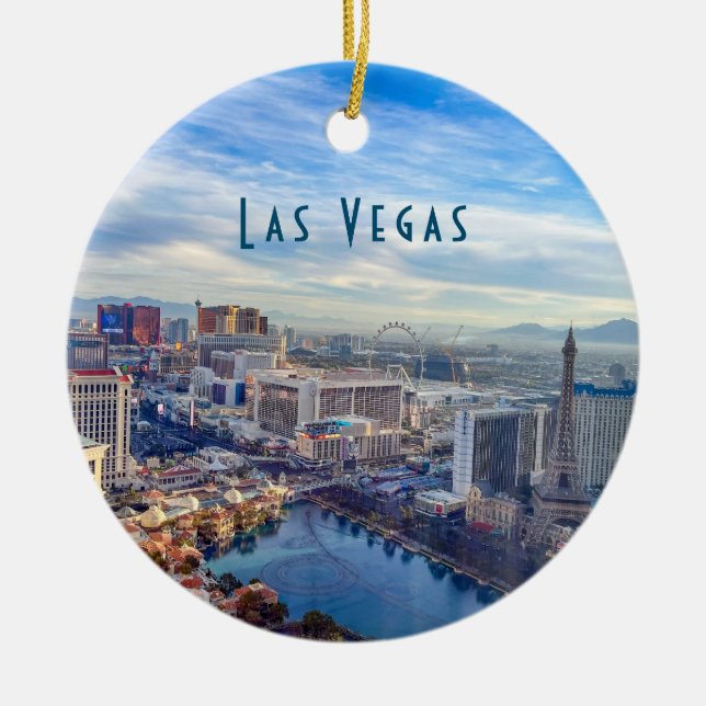Las Vegas Skyline Ceramic Ornament (Framsidan)