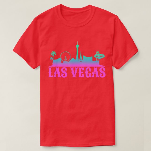 Las Vegas Skyline Cityscape City Metropole T Shirt (Design framsida)